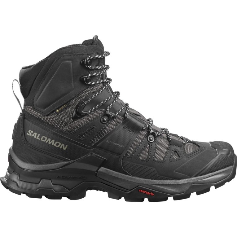 Black Salomon Quest 4 GTX Men\'s Hiking Boots | PH 54821R